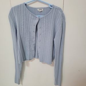 Blue long sleeve top